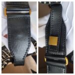 Balmain Tote Bag Black/White Canvas with Leather and Gold Hardware #RSCO-3 - Image 21