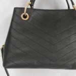 Chanel Chervon Chic Shopping Bag Black Leather with Gold Hardware #RRUS-2 - Image 5