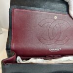 Chanel Classic Jumbo Double Flap Bag Black Grained Calfskin with Silver Hardware #GUUSR-1 - Image 23