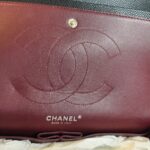 Chanel Classic Jumbo Double Flap Bag Black Grained Calfskin with Silver Hardware #GUUSR-1 - Image 24