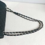 Chanel Classic Jumbo Double Flap Bag Black Grained Calfskin with Silver Hardware #GUUSR-1 - Image 17