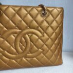 Chanel GST Gold Grained Calfskin with Antique Gold Hardware #RROE-1 - Image 4