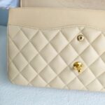 Chanel Jumbo Double Flap Beige Lambskin with Gold Hardware #GUURL-2 - Image 32