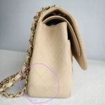 Chanel Jumbo Double Flap Beige Lambskin with Gold Hardware #GUURL-2 - Image 11
