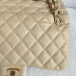 Chanel Jumbo Double Flap Beige Lambskin with Gold Hardware #GUURL-2 - Image 6