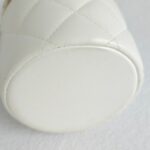 Chanel Lock Frame Round Vanity Case with Chain and Gold Hardware #GUURT-5 - Image 8