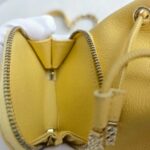 Chanel Mini Business Affinity Bucket Bag Yellow Grained Calfskin with Gold Hardware #GUURT-4 - Image 19