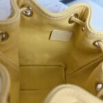 Chanel Mini Business Affinity Bucket Bag Yellow Grained Calfskin with Gold Hardware #GUURT-4 - Image 24