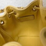 Chanel Mini Business Affinity Bucket Bag Yellow Grained Calfskin with Gold Hardware #GUURT-4 - Image 26