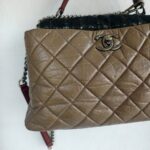 Chanel Portobello Top Handle Brown Aged Calfskin with Ruthenium Hardware #GUUOY-1 - Image 3