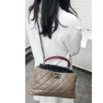 Chanel Portobello Top Handle Brown Aged Calfskin with Ruthenium Hardware #GUUOY-1 - Image 37