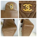 Chanel Vintage Maxi Jumbo Brown Grained Calfskin with Gold Hardware #GUURS-2 - Image 21