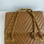 Chanel Vintage Maxi Jumbo Brown Grained Calfskin with Gold Hardware #GUURS-2 - Image 15