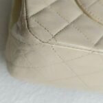 Chanel Vintage Medium Double Flap Bag Beige Lambskin with Gold Hardware #GUCEU-1 - Image 12