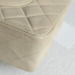 Chanel Vintage Medium Double Flap Bag Beige Lambskin with Gold Hardware #GUCEU-1 - Image 13