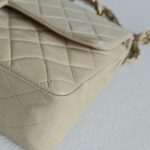 Chanel Vintage Medium Double Flap Bag Beige Lambskin with Gold Hardware #GUCEU-1 - Image 11
