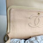 Chanel Vintage Medium Double Flap Bag Beige Lambskin with Gold Hardware #GUCEU-1 - Image 22