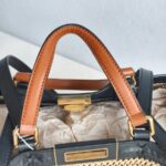 Fendi Peekaboo X-Tote Medium Brown Rafia with Leather and Gold Hardware #RTOS-1 - Image 18