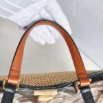 Fendi Peekaboo X-Tote Medium Brown Rafia with Leather and Gold Hardware #RTOS-1 - Image 17
