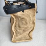 Fendi Peekaboo X-Tote Medium Brown Rafia with Leather and Gold Hardware #RTOS-1 - Image 9