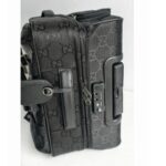 Gucci Off The Grid Trolley Suitcase Black Canvas with Leather and Silver Hardware #GUCUU-2 - Image 7