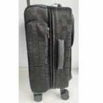 Gucci Off The Grid Trolley Suitcase Black Canvas with Leather and Silver Hardware #GUCUU-2 - Image 5