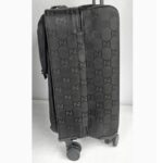 Gucci Off The Grid Trolley Suitcase Black Canvas with Leather and Silver Hardware #GUCUU-2 - Image 6