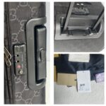 Gucci Off The Grid Trolley Suitcase Black Canvas with Leather and Silver Hardware #GUCUU-2 - Image 28