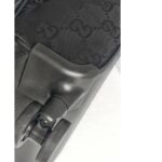Gucci Off The Grid Trolley Suitcase Black Canvas with Leather and Silver Hardware #GUCUU-2 - Image 13