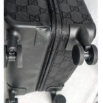 Gucci Off The Grid Trolley Suitcase Black Canvas with Leather and Silver Hardware #GUCUU-2 - Image 12