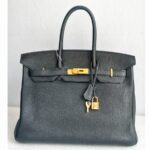 Hermes Birkin 35 Black Togo Leather with Gold Plated Hardware #GUCEL-1