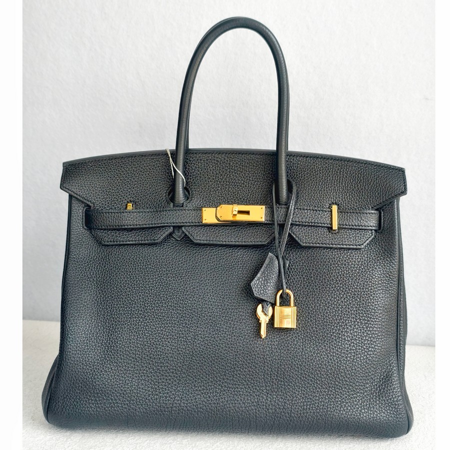 Hermes Birkin 35 Black Togo Leather with Gold Plated Hardware #GUCEL-1