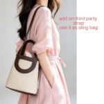Hermes In The Loop 18 Brown Swift Leather /Beige Toile H Canvas with Palladium Hardware #GUCLO-1 - Image 26