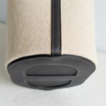 Hermes In The Loop 18 Brown Swift Leather /Beige Toile H Canvas with Palladium Hardware #GUCLO-1 - Image 8
