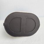 Hermes In The Loop 18 Brown Swift Leather /Beige Toile H Canvas with Palladium Hardware #GUCLO-1 - Image 7