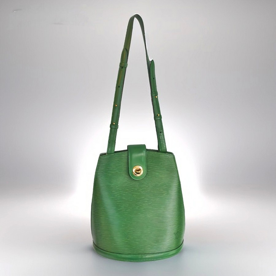 LV Clunny Vintage Green Epi Leather with Gold Hardware #GUURR-4