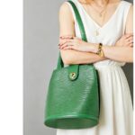 LV Clunny Vintage Green Epi Leather with Gold Hardware #GUURR-4 - Image 31