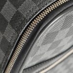 LV Pegase 55 Trolley Luggage Damier Graphite Coated Canvas with Leather and Silver Hardware #GUUTC-4 - Image 12