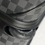 LV Pegase 55 Trolley Luggage Damier Graphite Coated Canvas with Leather and Silver Hardware #GUUTC-4 - Image 19