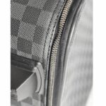 LV Pegase 55 Trolley Luggage Damier Graphite Coated Canvas with Leather and Silver Hardware #GUUTC-4 - Image 20