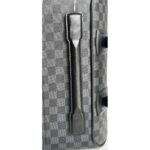 LV Pegase 55 Trolley Luggage Damier Graphite Coated Canvas with Leather and Silver Hardware #GUUTC-4 - Image 6