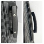 LV Pegase 55 Trolley Luggage Damier Graphite Coated Canvas with Leather and Silver Hardware #GUUTC-4 - Image 24
