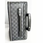 LV Pegase 55 Trolley Luggage Damier Graphite Coated Canvas with Leather and Silver Hardware #GUUTC-4 - Image 5