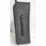 LV Pegase 55 Trolley Luggage Damier Graphite Coated Canvas with Leather and Silver Hardware #GUUTC-4 - Image 3