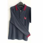 LV Polo Top Long Sleeve Blue Wool #RSLY-69 - Image 3
