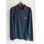 LV Polo Top Long Sleeve Blue Wool #RSLY-69 - Image 2
