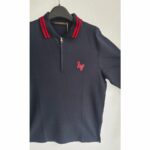 LV Polo Top Long Sleeve Blue Wool #RSLY-69 - Image 7