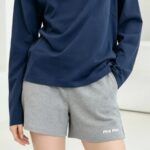 Miu Miu Jersey Bermudas #GUUTK-8