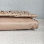 Miu Miu Matelasse Clutch Nude Nappa Leather With Gold Hardware #GUCLU-3 - Image 15