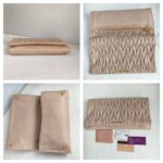Miu Miu Matelasse Clutch Nude Nappa Leather With Gold Hardware #GUCLU-3 - Image 2